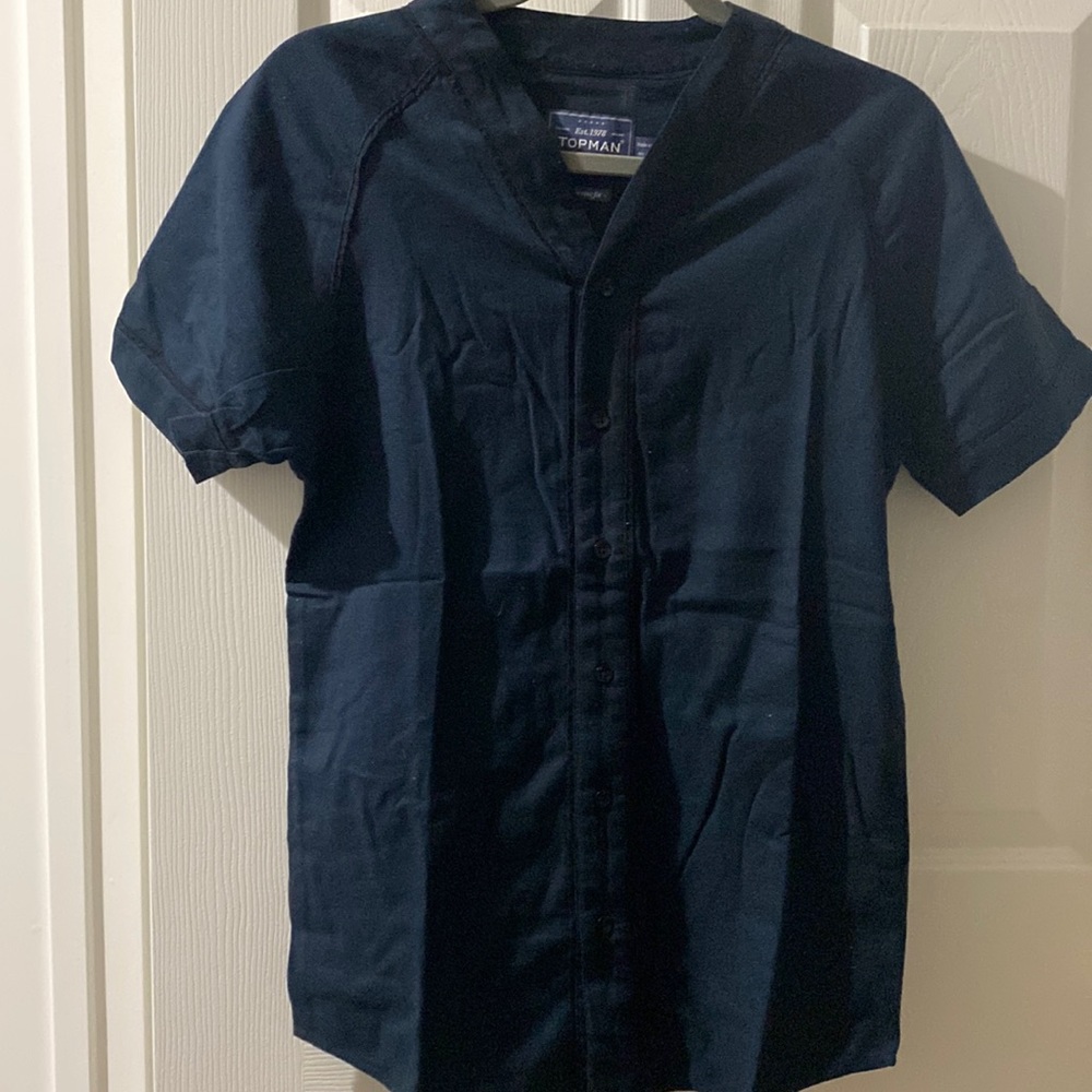 Topman. Short sleeve button down. Size x-small